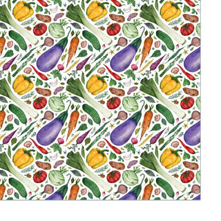 Emballage avec papier cadeau écologique 'Potager'