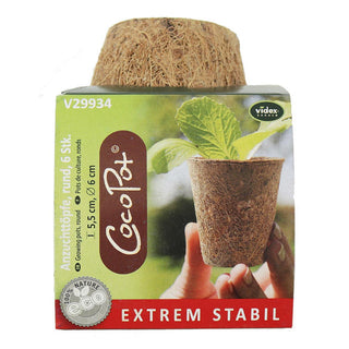 Pots de culture en coco 6cm ronds (6)