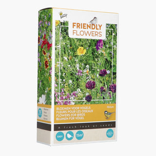 Buzzy Friendly Flowers Vogels 15m²
