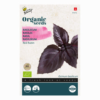 Buzzy Organic Basilicum Red Rubin 91012